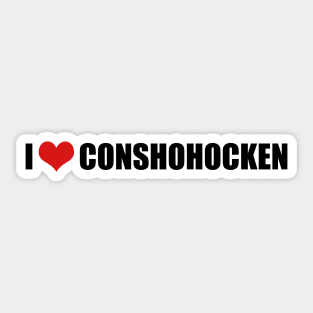 I Love Conshohocken, Funny Heart Sticker